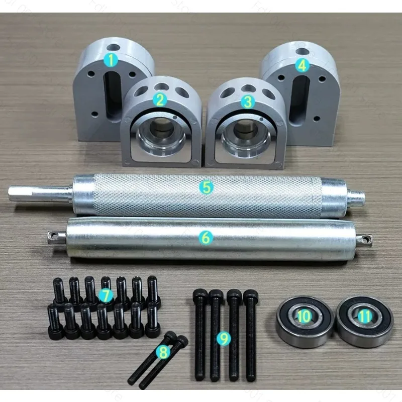 for 4080 conveyor belt roller shaft conveyor belt leader/follower power roller assembly line accessories machine head and tail