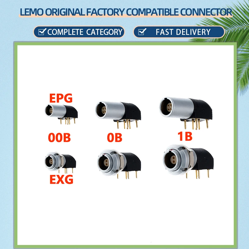 00B 0B 1B EXG EPG aviation fixed socket 2 3 4 5 6 7 8 9 10 pin angle, printed PCB board for information and audio transmission