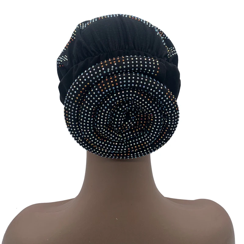 glitter women\'s turban cap