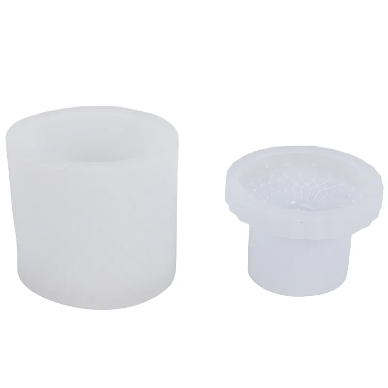 N08R Resin Box Molds With Lids,3D Jar Silicone Mold, Trinket Storage Container Box Mold For Resin Casting Home Decor