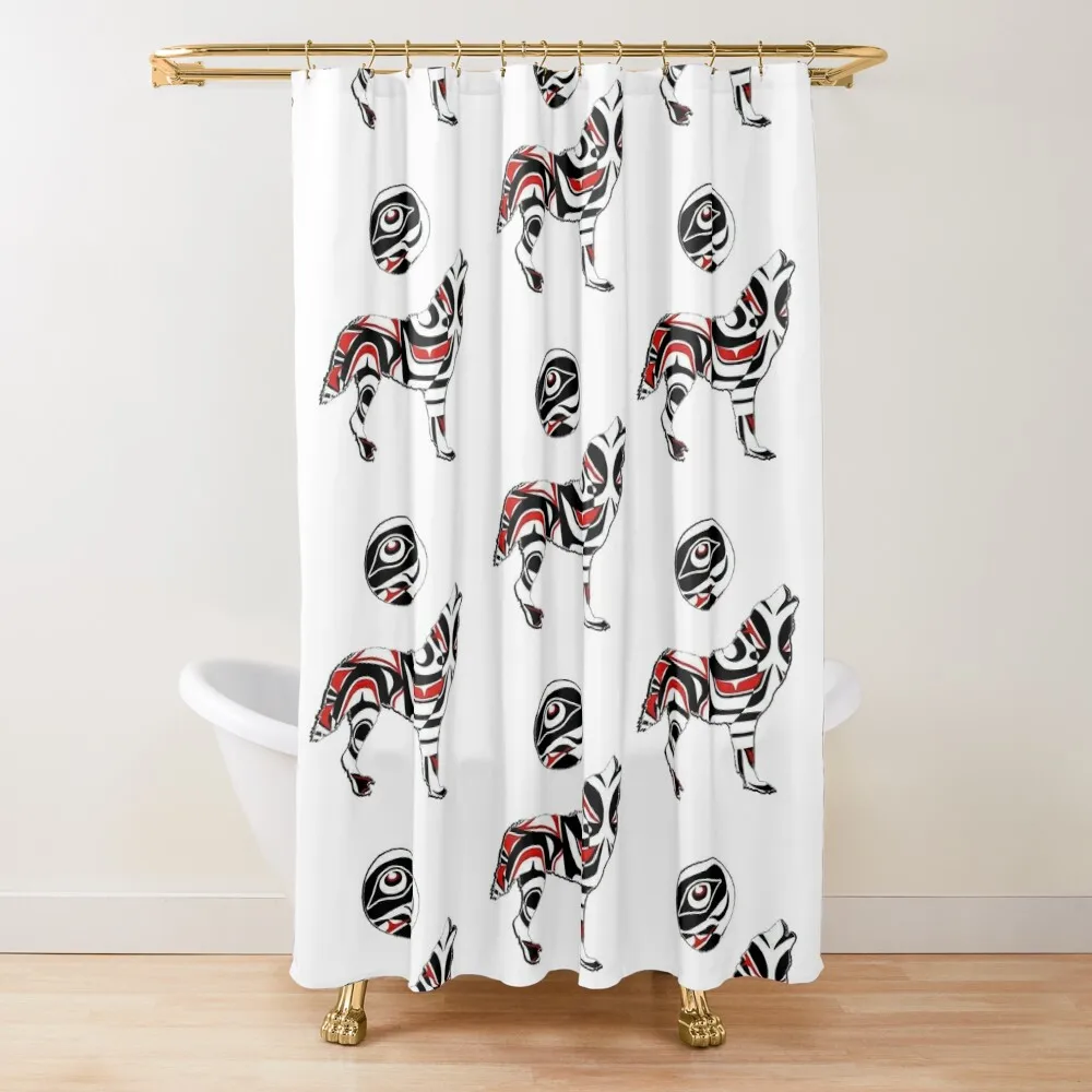 

Pacific Northwest Howl Shower Curtain Shower Set For Bathroom Accessories Set Curtain