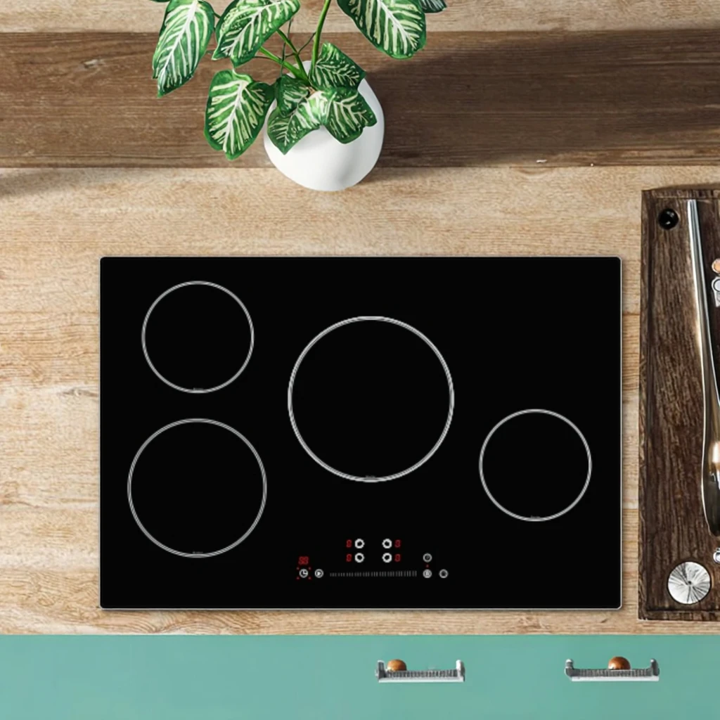 Китайская 4-плита, водонепроницаемая умная портативная индукционная плита, электрическая варочная панель со стеклянным корпусом для домашнего использования на кухне