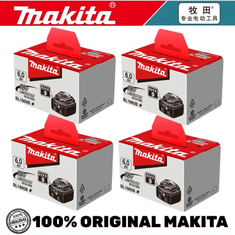 

3C certified 18V Makita 6Ah battery for replacing 18V Makita Power Tools BL1830B BL1850B BL1860B BL1815 lithium battery