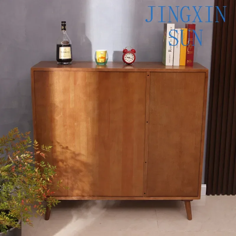 Premium simple rattan woven shoe cabinet, indoor household