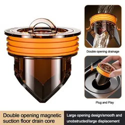 Backflow Preventer Shower Floor Drain Universal Anti-odor Fast Drainage Floor Drain Dectable Double opening Drain Filter
