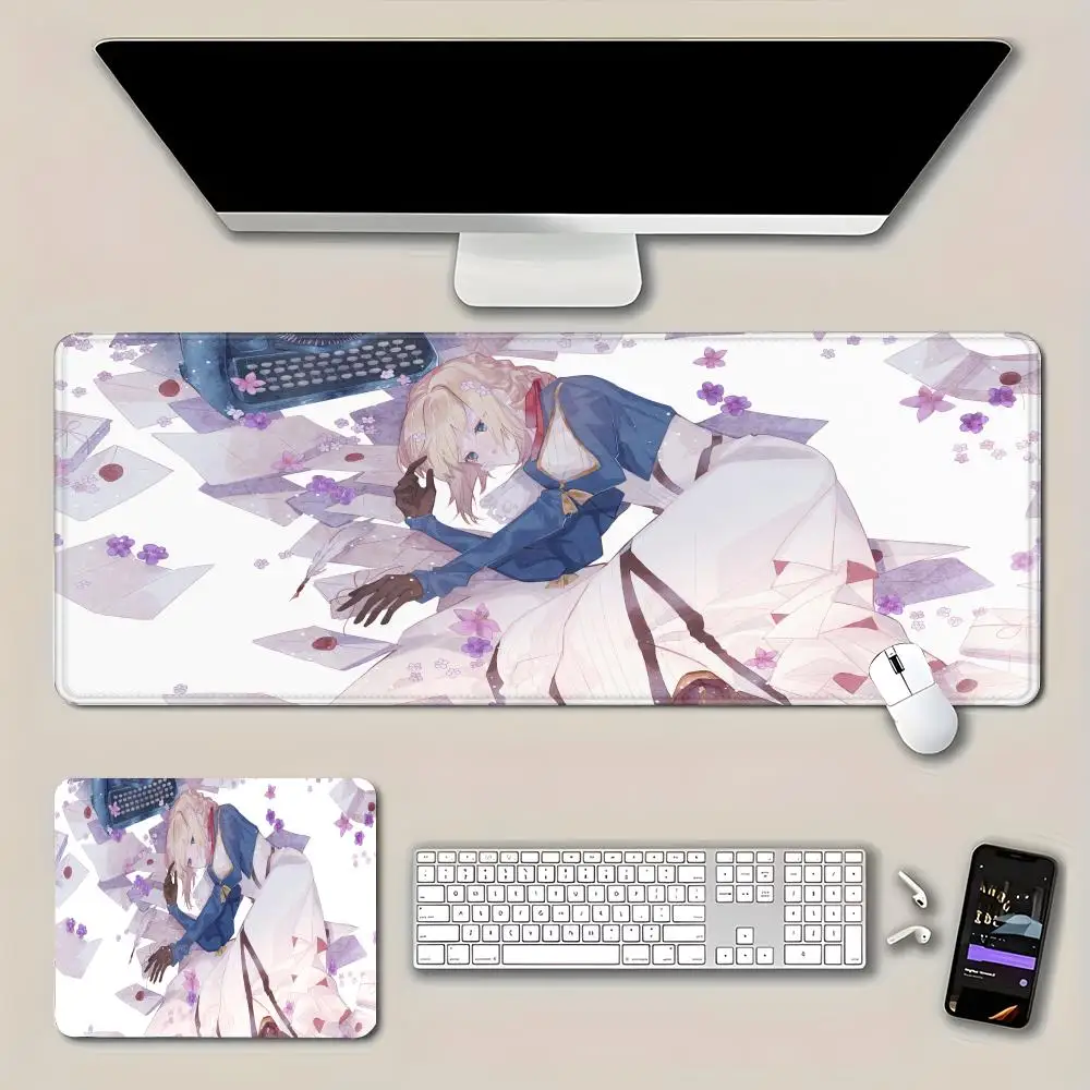 China's Hot-Selling Mouse Pad Violet Evergarden Animation Beautiful XXL Game Exclusive MousePads PC Computer Pad Non-Slip Decor