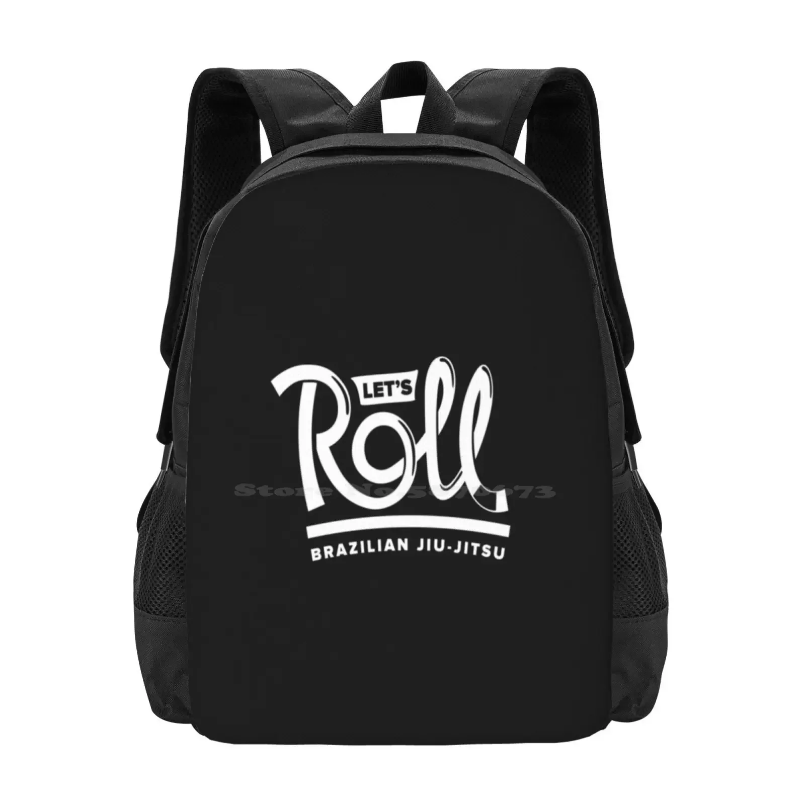 

Let's Roll Бразильское джиу-джитсу с белым поясом Школьная сумка Большой вместительный рюкзак для ноутбука Bjj Бразильское джиу-джитсу Lets Roll Martial