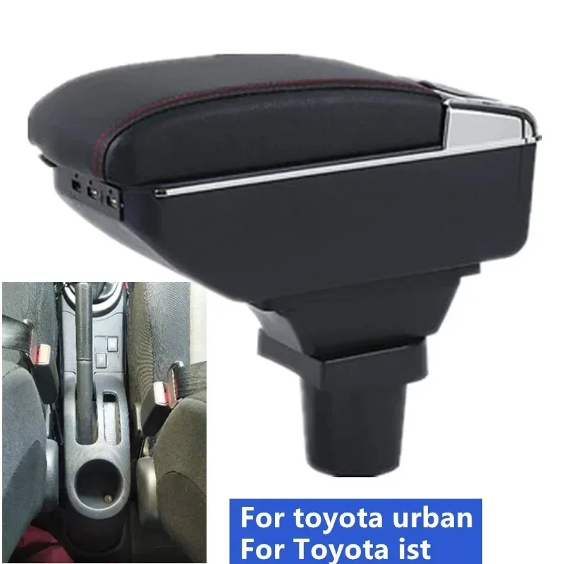 

NEW For Toyota ist Armrest box For toyota Urban Cruiser Car Armrest Central storage Box Interior Retrofit USB Car Accessories