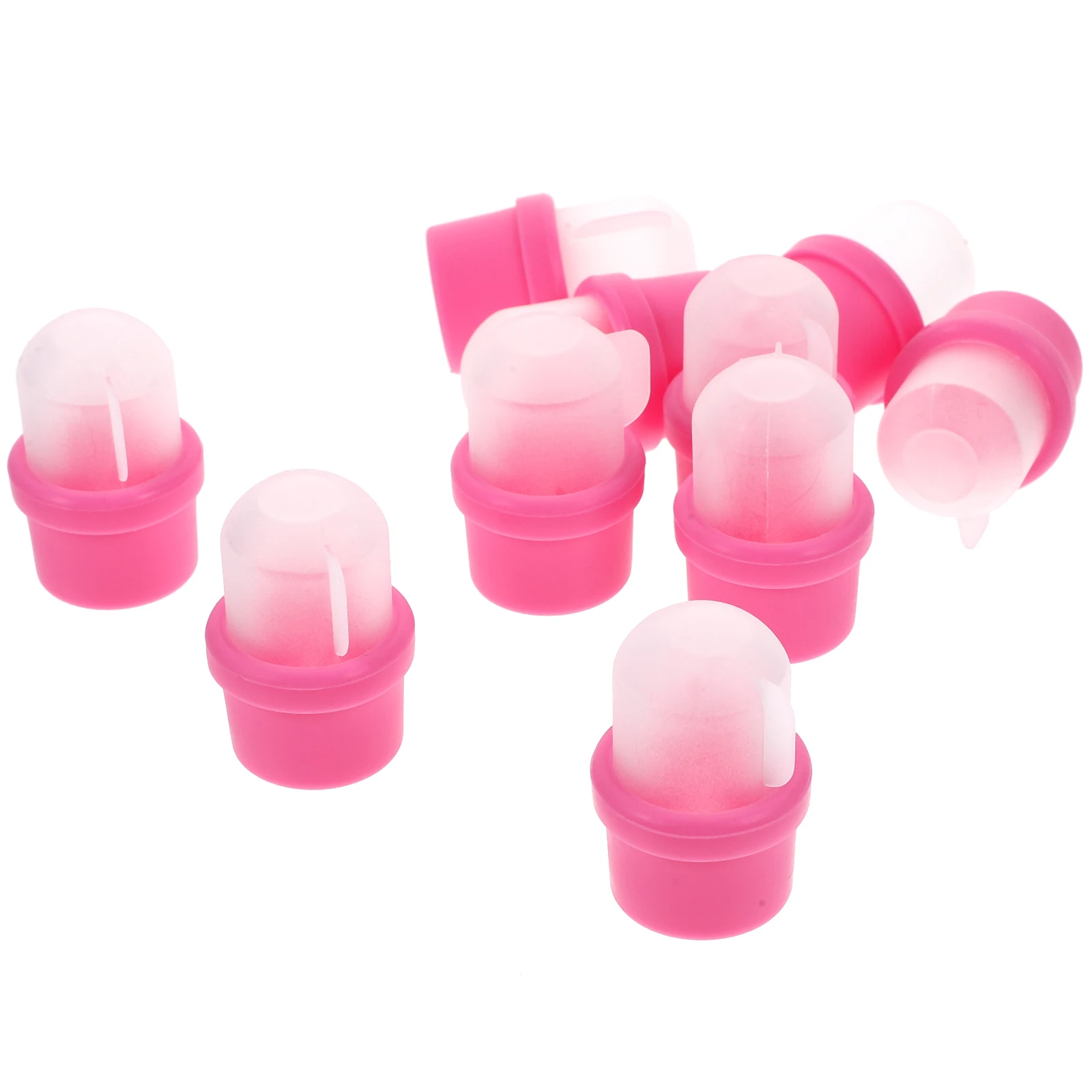 20 pz Silicone Nail Polish Remover Caps Nail Art Soak Off Wraps Riutilizzabile Dito Manicure Gel Polish Cleaner Strumento
