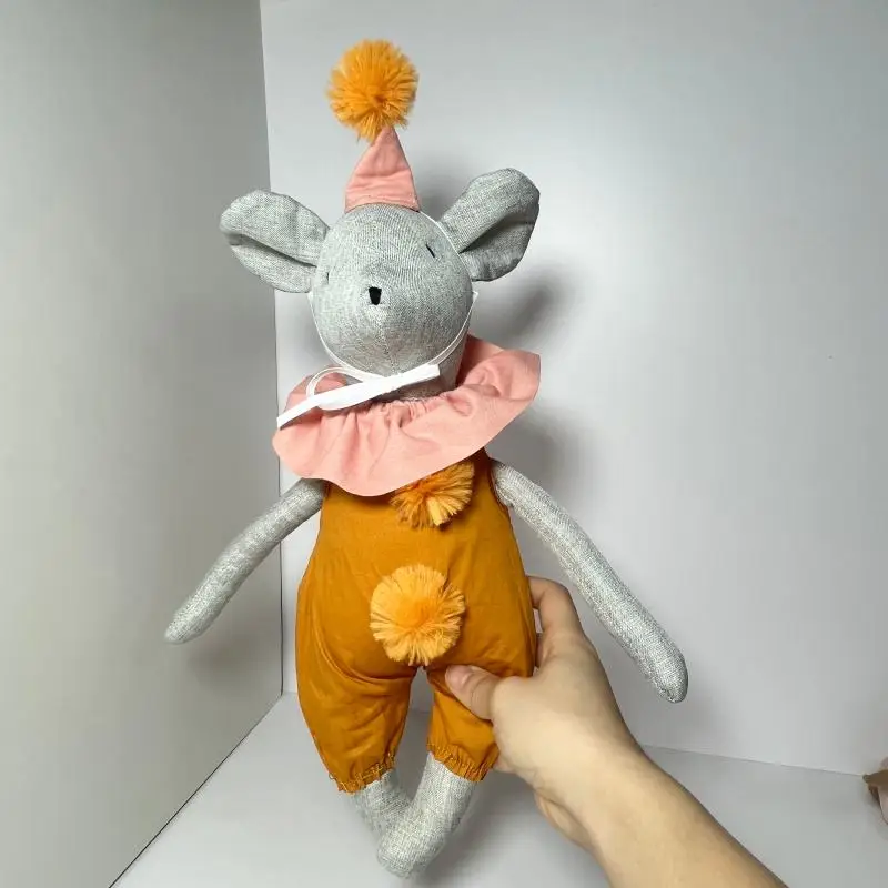 Ins Nieuwe Nordic Linnen Kleine Muis Pop Sprookje Kleine Engel Muis Pop Verjaardagscadeau Stof Pop Kleine Beer Pop