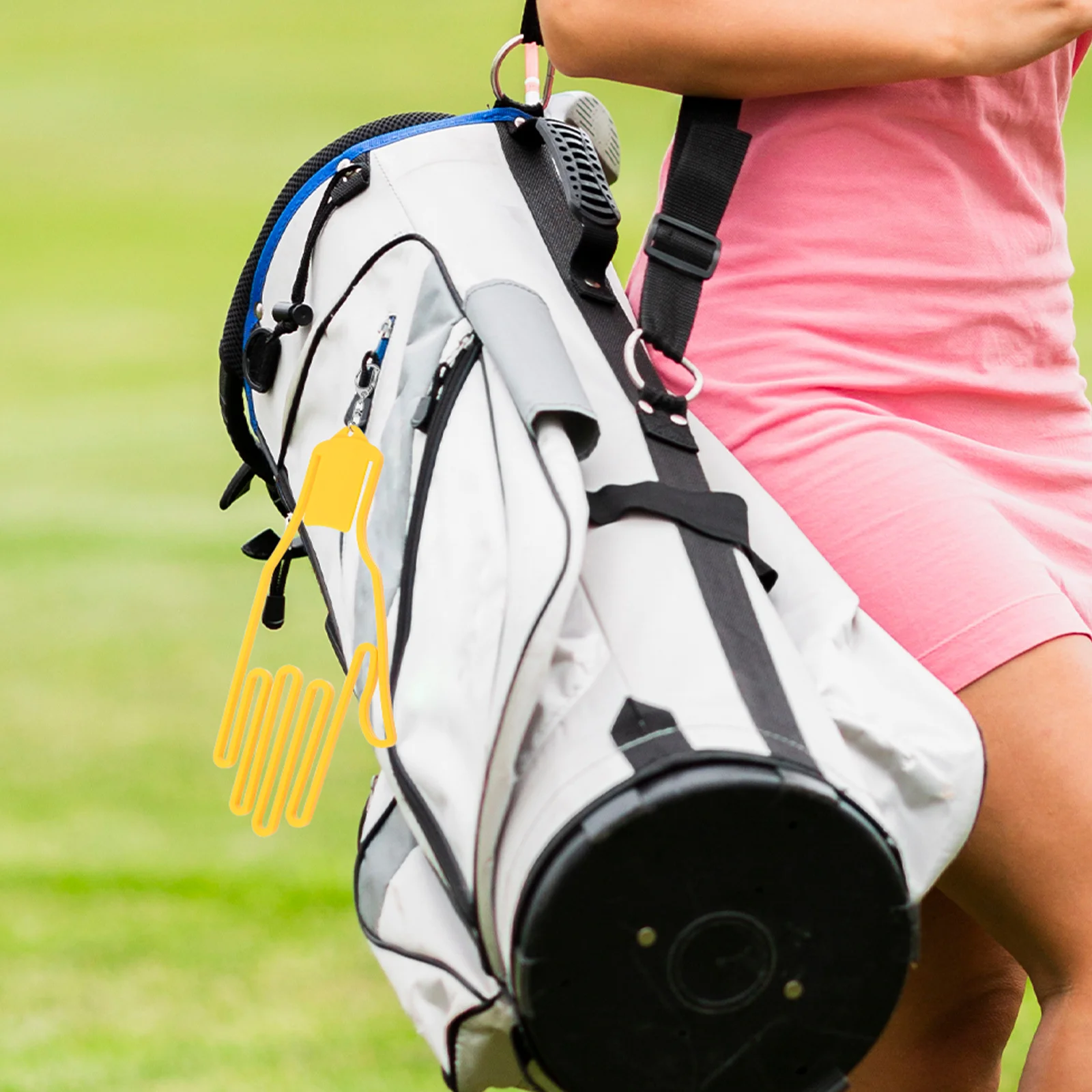 Soporte para guantes de golf con función de camilla y secadora, elegante marco organizador de guantes para hombres y mujeres, accesorios de golf en la marcha