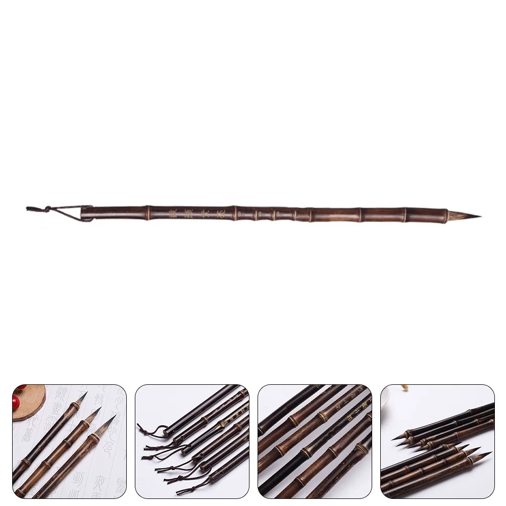

Chinese Calligraphy Brush Bamboo Traditional Writing Pen For Sumi Painting Drawing Practice Calligraphy Art Stationery