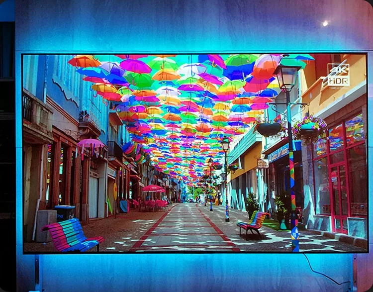 100 ''120'' ALR Weiche Flexible Fresnel Festen Rahmen Lange Werfen Projektion Bildschirm für Normale Fokus Projektor Anti Licht Vorhang – Detail 25