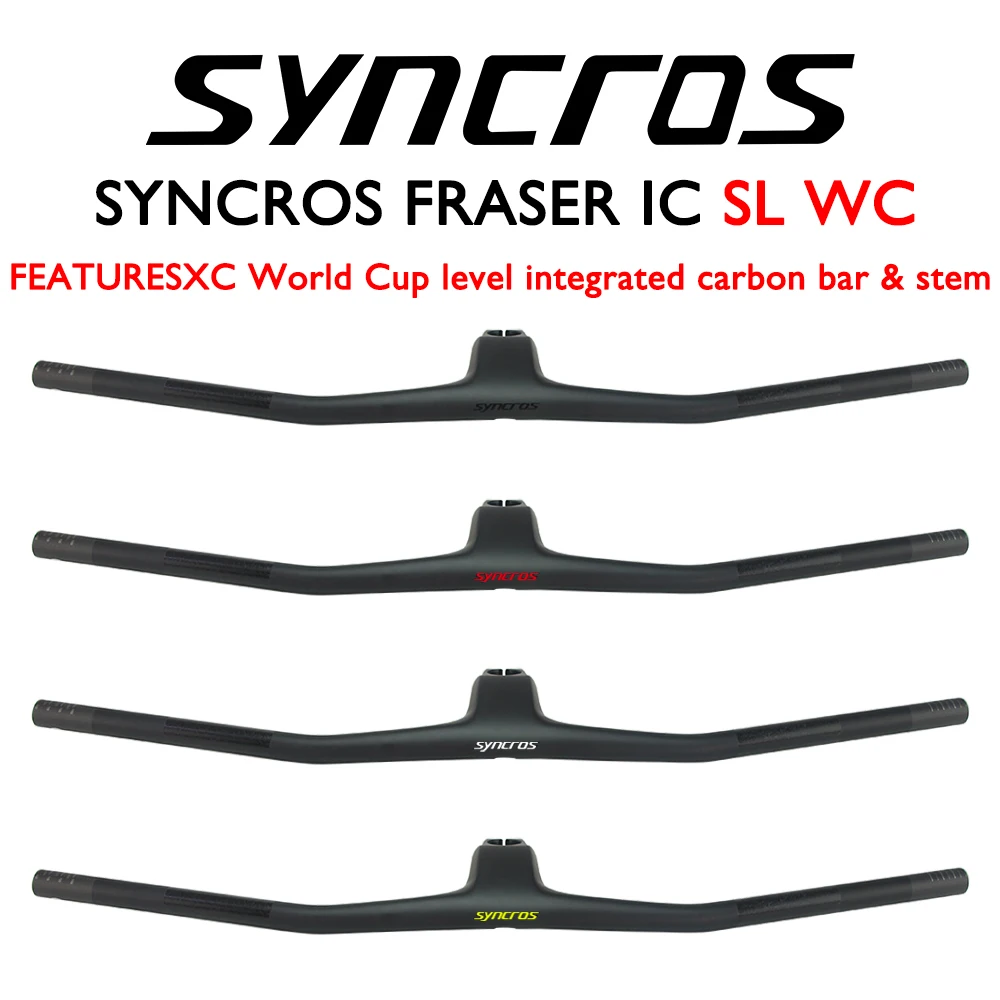 SYNCROS--20° high carbon integrated handlebar, mountain bike, XC, matte black bicycle handlebar, 700/720/740/780mm