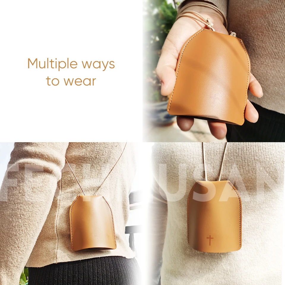 غطاء مفتاح السيارة الجلدي مع آية الكتاب المقدس - حزام قابل للتعديل ضد فقدان الحماية وإشارة واضحة. هدية مسيحية ذات مغزى. #6