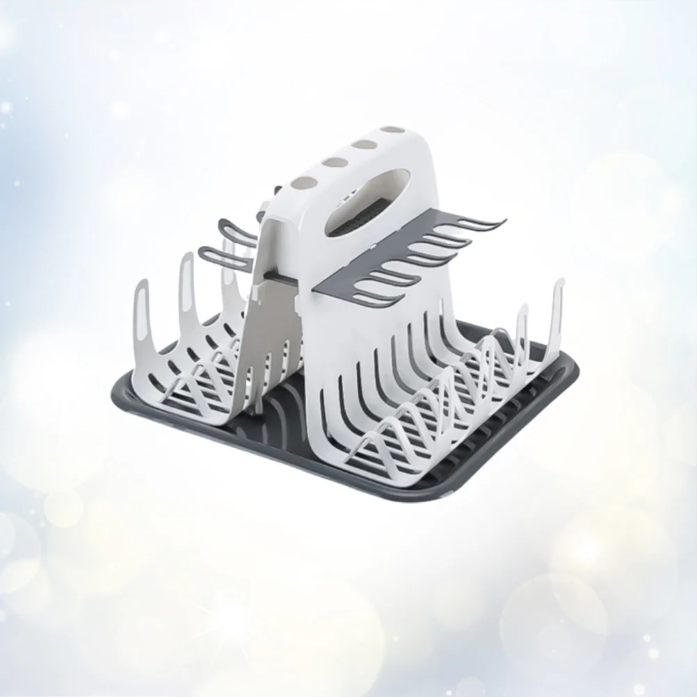 

Eco Friendly Baby Bottle Drying Rack 8 Bottles Accessories Premium Material Flexible Branches Easy Pour Bottom Tray