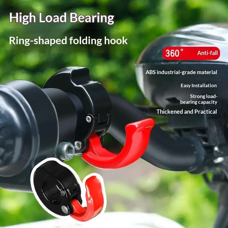 Universal Helmet Hook for Motorcycles Replaceable Bag Hanger 2PCS Multi Function Accessories for Bikes Scooters Storage