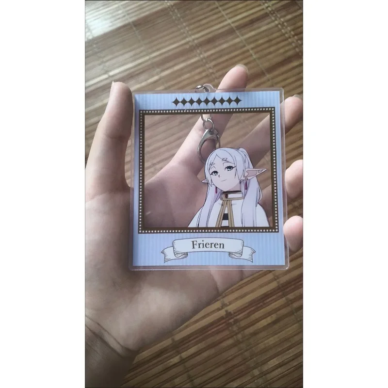 4 Styles Anime Transparent card Keychain Cartoon Figure Bag Key Chain Acrylic Pendent Keyring Birthday Gift