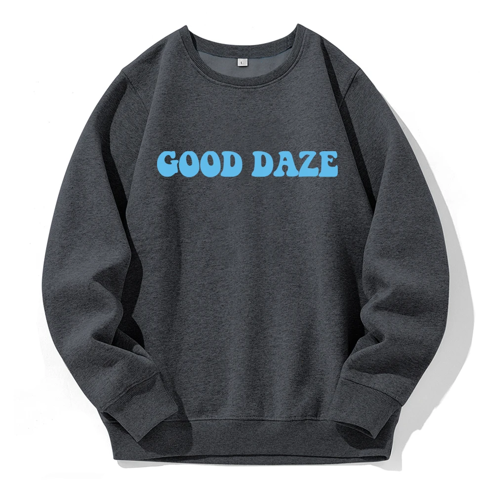 Good Daze Letter Printing Hooded Men Loose Oversized O-Neck New Hoody Colorful Novelty Streetwear Fleece Casual Fashion Hoodies