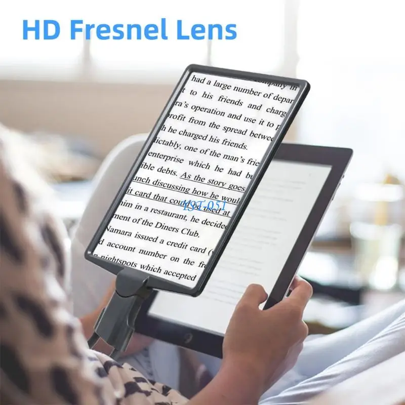 E15A 3 in 1 Handheld Neck Magnifier Adjustable Optically Lens for Reading Crafting and Observation Comfortable Silicone Neckband