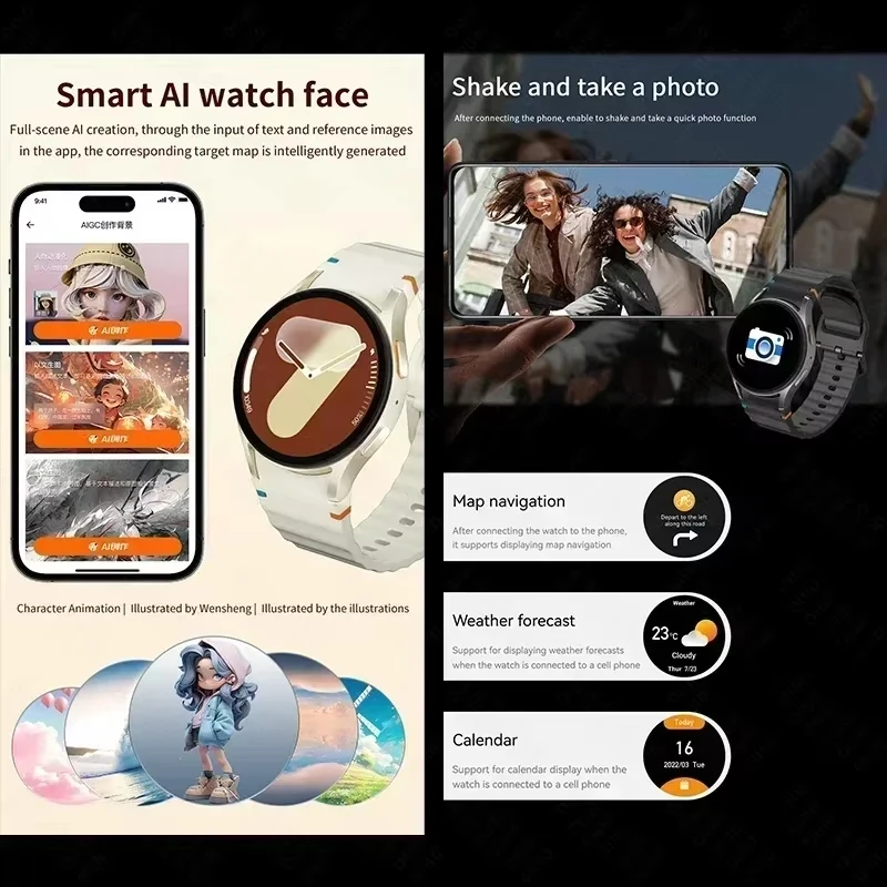 Новые модные умные часы, глобальная версия, мужской 1,5-дюймовый HD-дисплей, управление через приложение, мониторинг фитнеса, Bluetooth-вызов, голосовой помощник для женщин