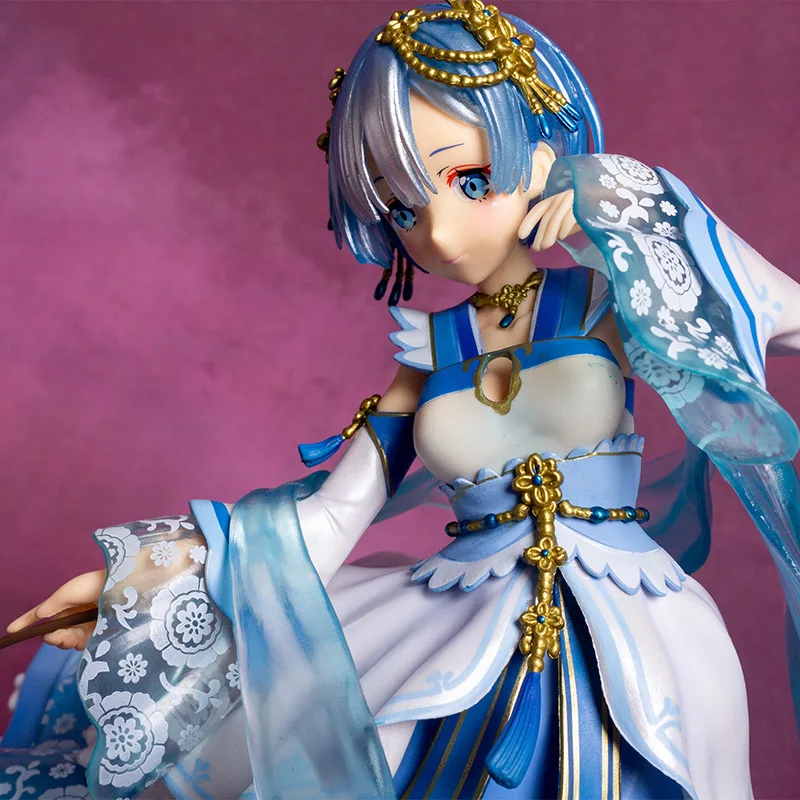 26Cm Opnieuw Beginnen Leven In Een Andere Wereld-Rem In Hanfu Anime Meisje Figuur Model Standbeeld Collectie Desktop Decoratie Ornament Speelgoed