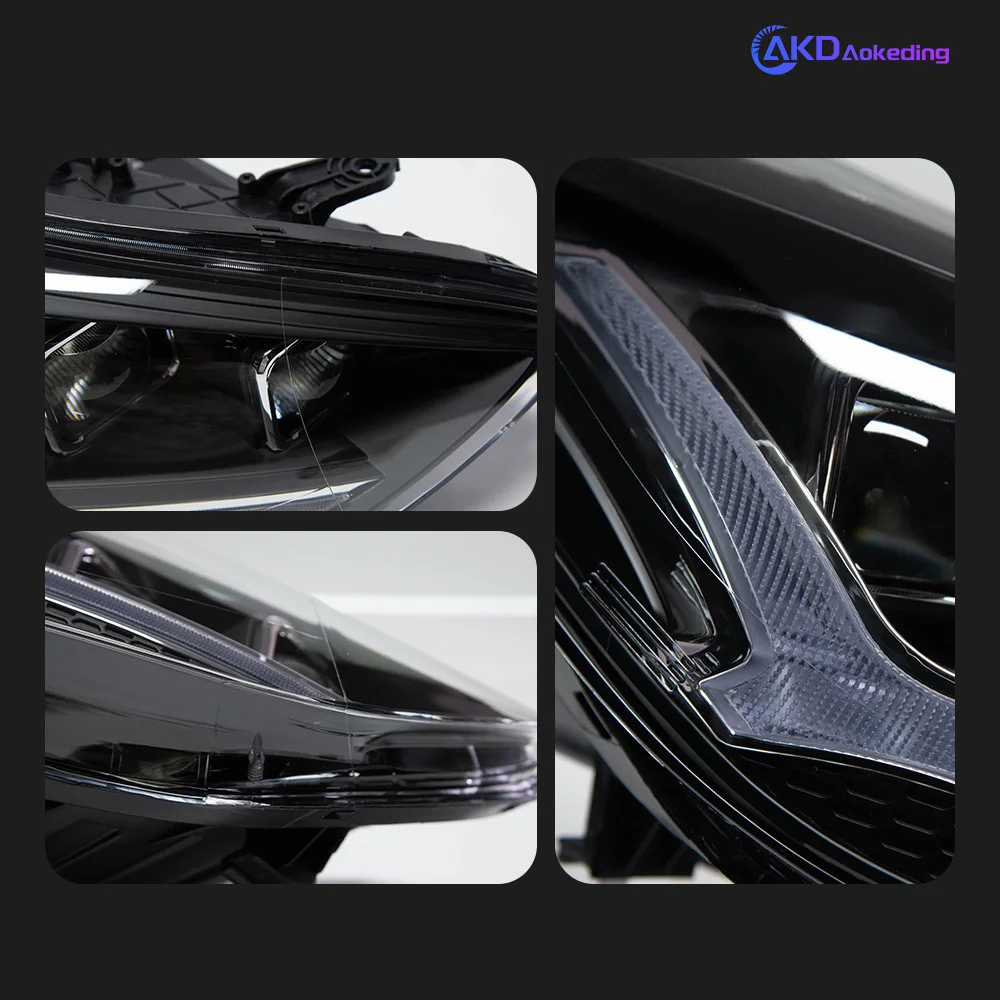 AKD Car Styling Head Lamp for Elantra Headlights 2011-2016 LED Upgraded and Modified Daytime Running Lights Auto Parts