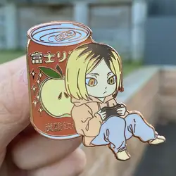 Volleyball Boys Japanese Drinks Hard Enamel Pins (Set or Single)  Cute Anime Decor