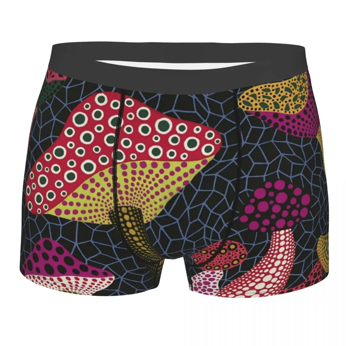 

Yayoi Kusama Underwear Men Sexy Print Customized Abstract Pop Art Boxer Shorts Panties