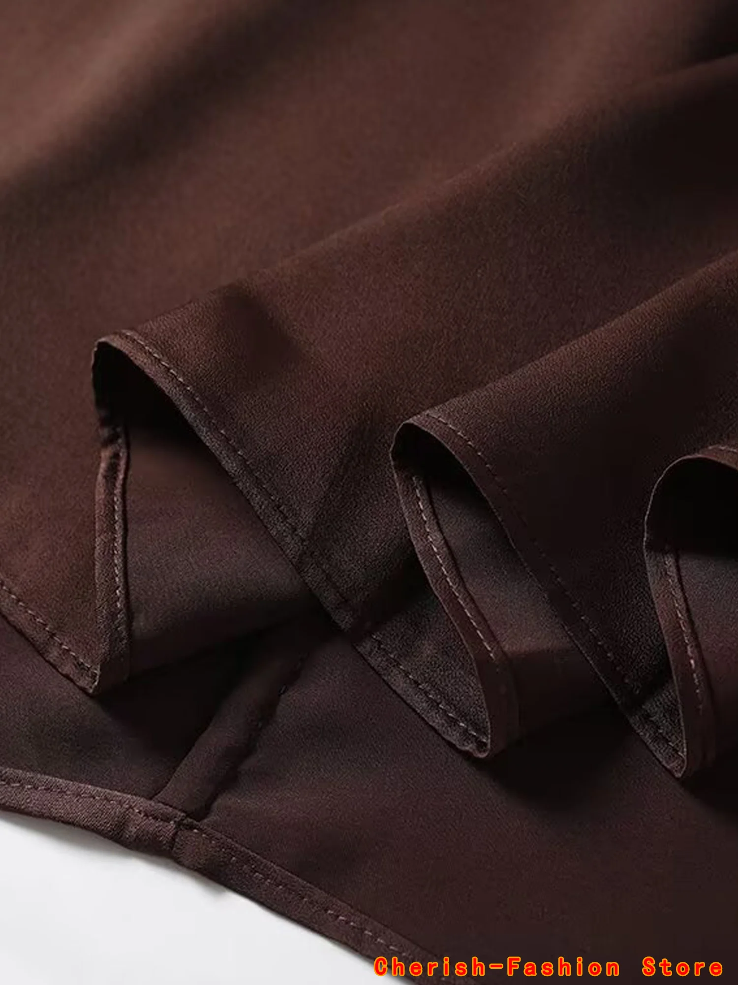 2025 Donna Elegante High Street Cerniera in vita Gonna elegante Francese retrò a vita alta Casual A-line Gonne Gonna arricciata Gonna longuette