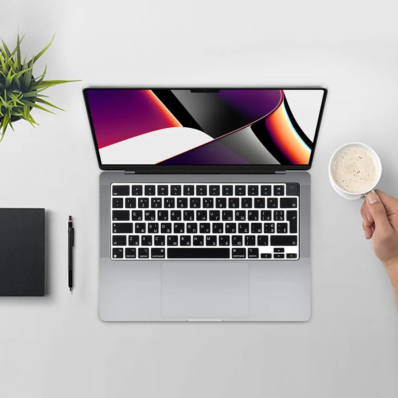 Ukraine version Silicone Keyboard Protector Cover Waterproof Dustproof Skin for MacBook Air13.6/15.3 M4 M3M2 Pro14/16 EU version