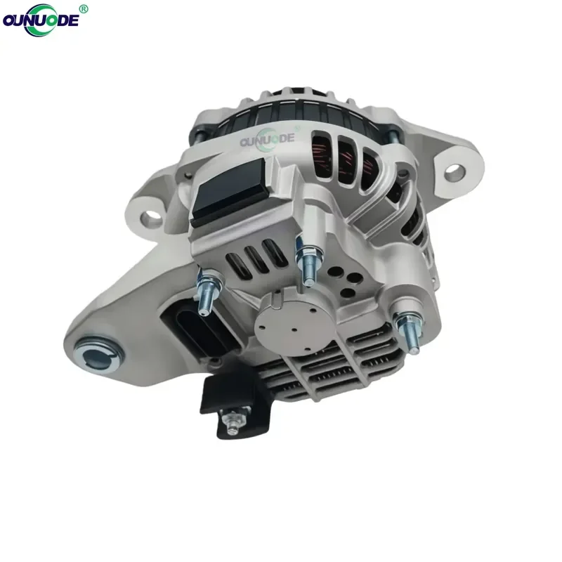 24V Heavy Duty Alternator 130A 8PK Pulley Internal Regulator Compatible With Model 21401675 For Truck Bus Industrial Vehicle