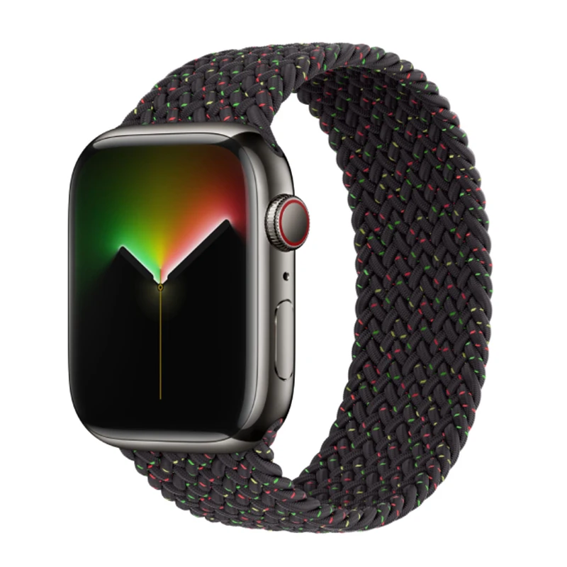 Milanese Loop Bracelet Replacement Strap For Apple Watch Series 8 7 6 5 42/44/45mm Rainbow Strap For Iwatch Ultra Watch Belt