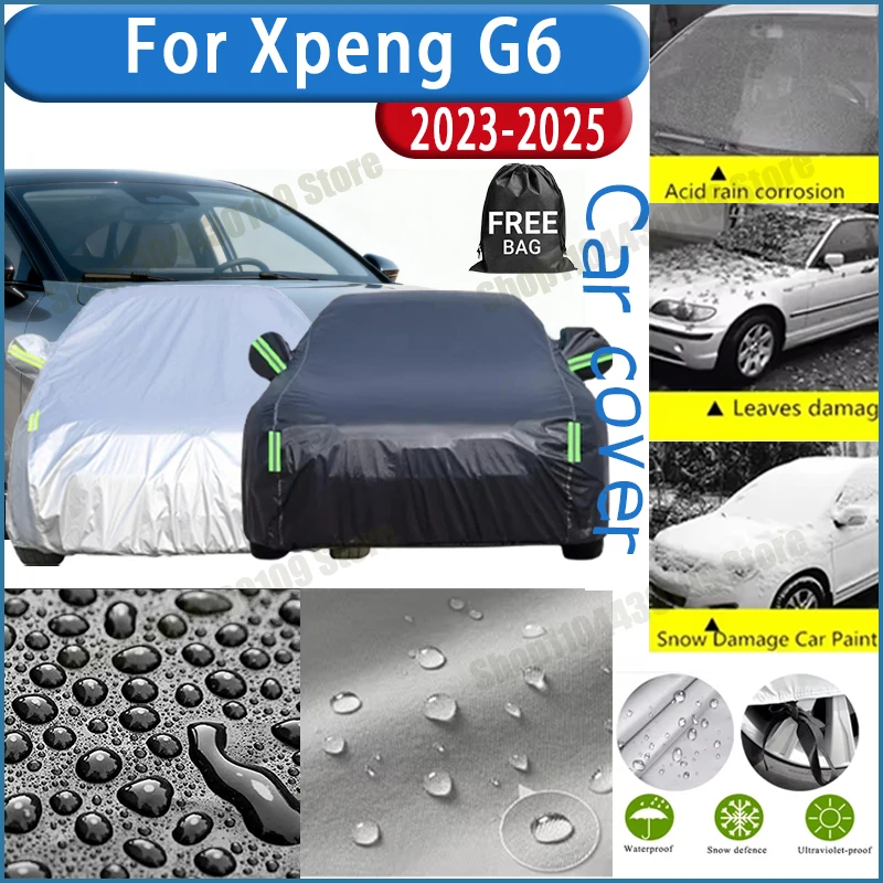 

For Xpeng G6 2023-2025 Car Cover Outdoor Protection Covers Snow Sunshade Waterproof Dustproof Exterior UV Car Accessories