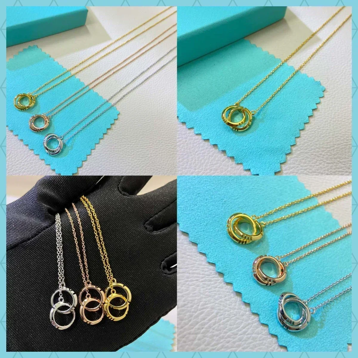 

2025 New Fashionable Simple Retro Digital Dual Ring Necklace - Personalized, Versatile, Perfect for Any Occasion