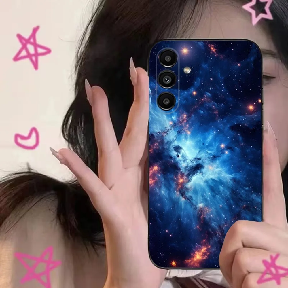 Etui na telefon Space For Galaxy Universe do Samsung S24,S21,S22,S23,S30,Ultra,S20,Plus,Fe,Lite,Note,10,9,5G Black Soft Cover — zdjęcie 6