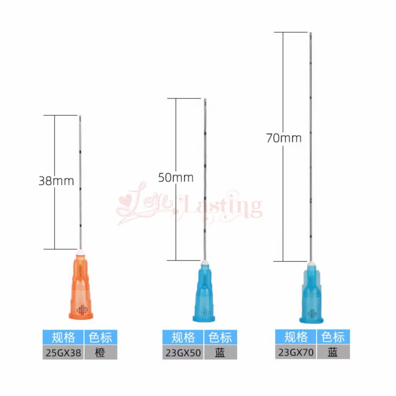 5pcs/lot Luer Lock Syringes 1ml syringe  Fine Micro Cannula Blunt Needle Tips 25G/27G/30G needle tip Tattoo Syringe