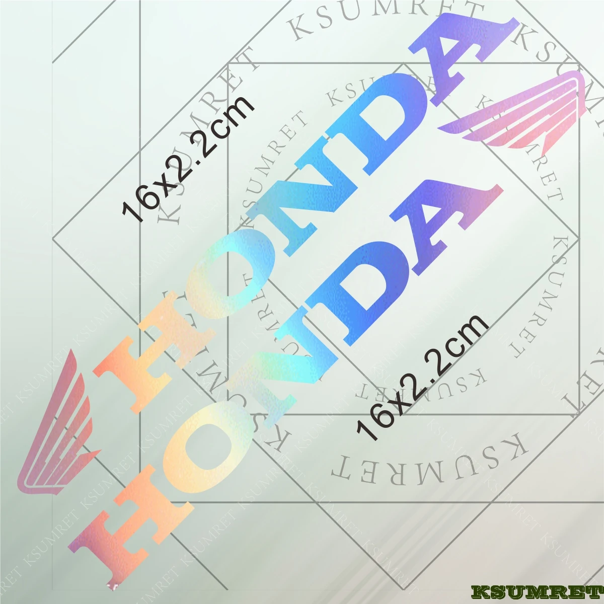 لهوندا ملصق دراجة نارية شعار الشارات