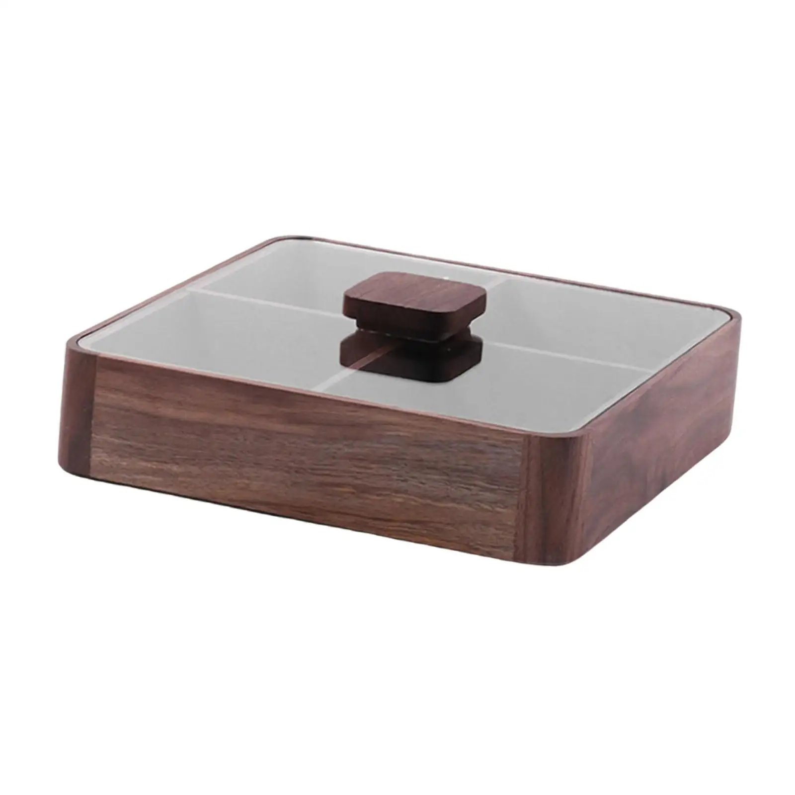 Wooden Fruit Tray Tabletop Snack Tray with Lid Sturdy Dessert Fruit Veggie Plate Tray Food Tray for Teahouse Dining Room Home