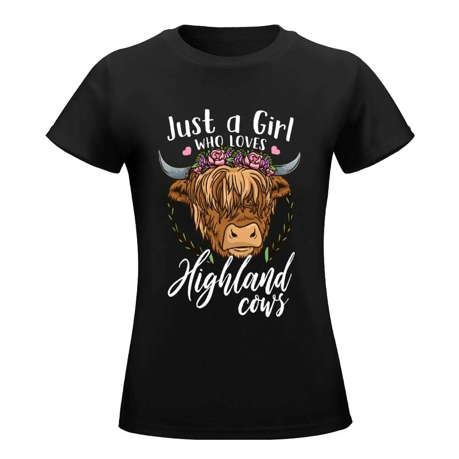 Highland Cow Scottish Farmer Highland Cow Lover T-Shirt korean fashion funny plus size tops graphic t-shirts for Women