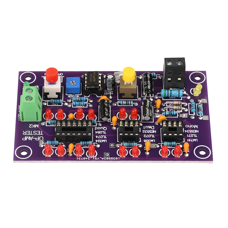 DC12V T2 Operational Amplifier Test Board Is Used to Test Common Single, Double, and Four Operational Amplifier Chips