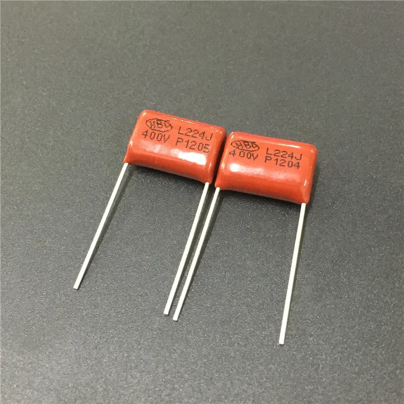 100pcs CBB capacitor 224 400V 224J 0.22uF 220nF P15 CBB21 Metallized Polypropylene Film Capacitor