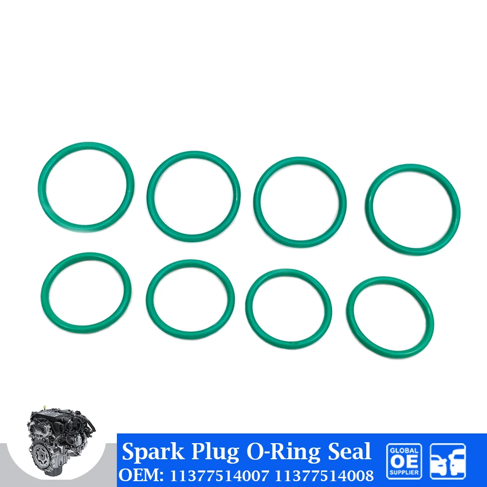 

N46 Engine Spark Plug Tube O-Ring Seal For BMW E90 E91 N42 E81 E87 E46 E83 E85 Auto Part Car Accessories 11377514007 11377514008