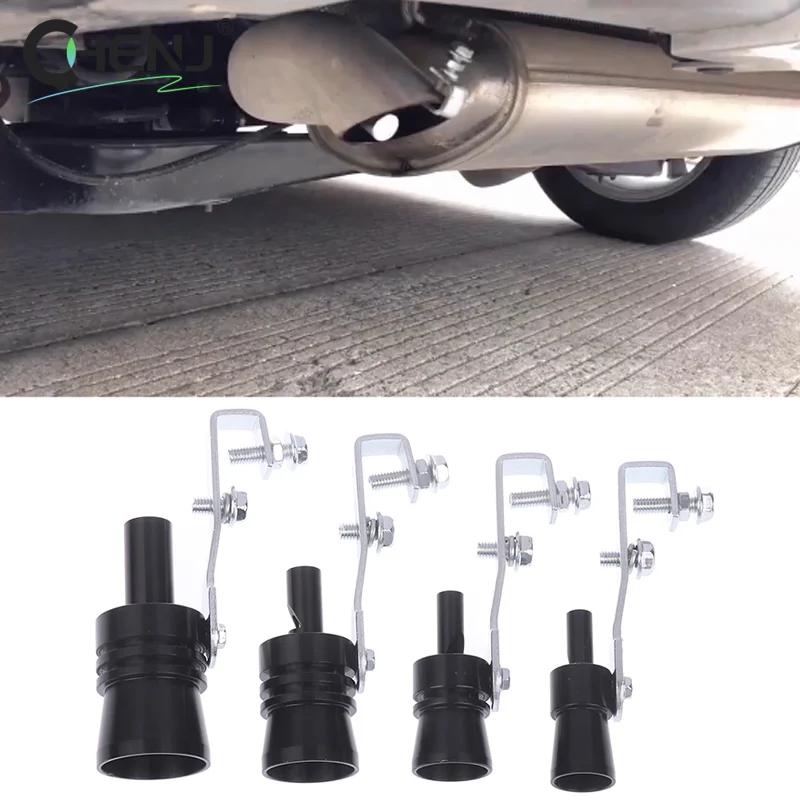 1pcs Car Sound Simulator Turbo Whistle Exhaust Pipe Muffler Blow Off Universal Car Styling Tuning Mufflers Instruments