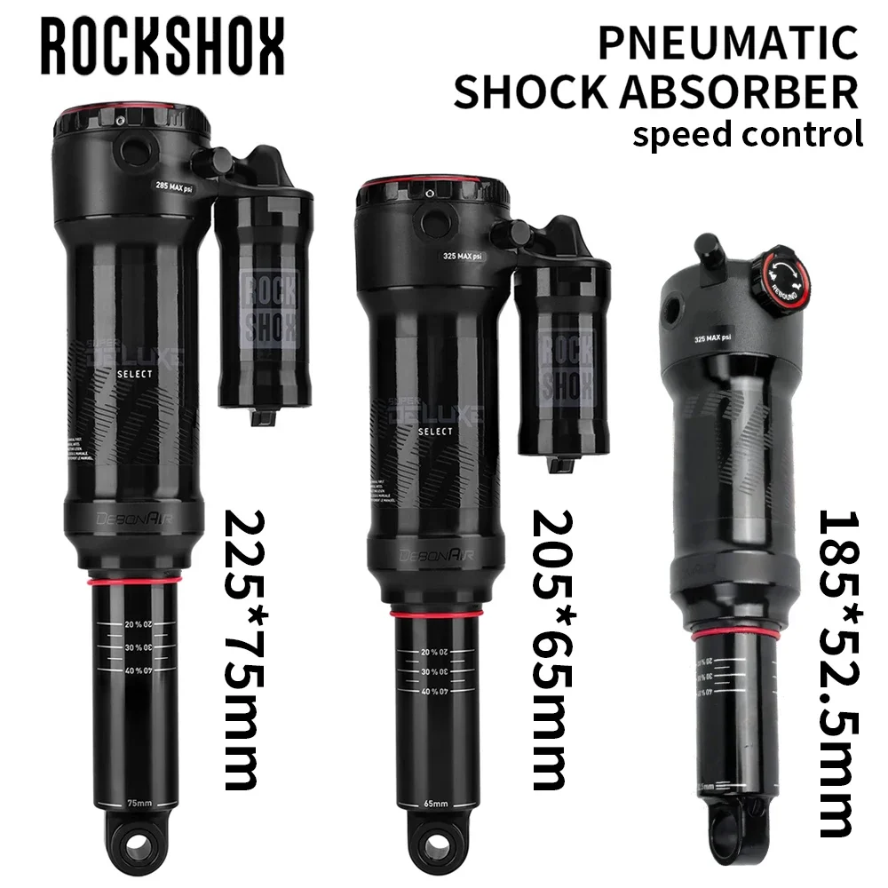 ROCKSHOX MONARCH RL 200*50mm Deluxe Nude RL3 C1 Rear Shock 185*52.5mm Air 185/205/225 Trunnion Pneumatic Softtail Mountain Bike