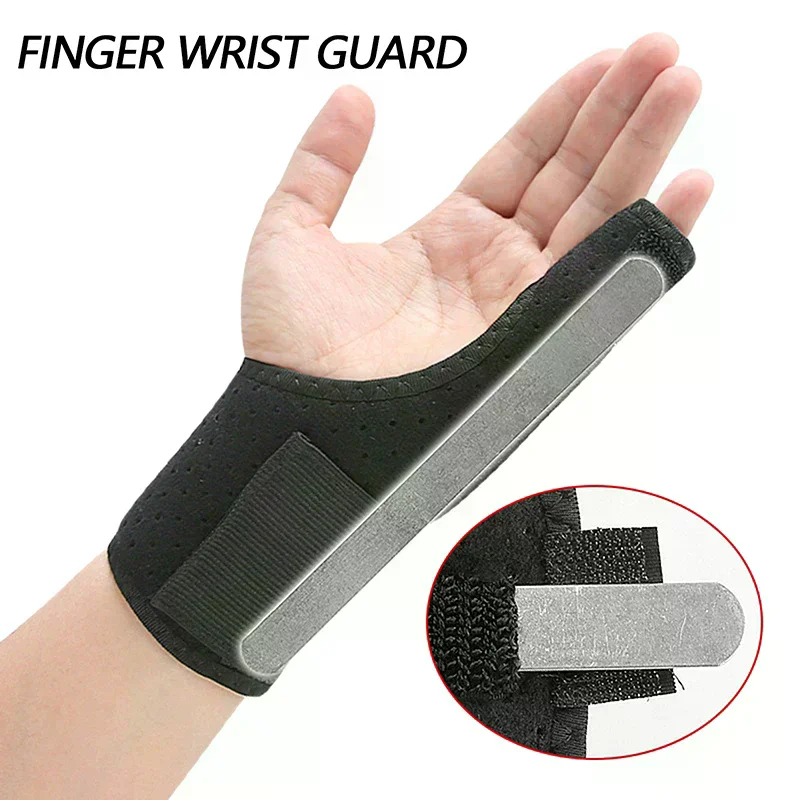 s Little Finger Protection Wrist Guard Glove Finger Clamp Little Finger Support Strap Aluminum Plate Support Tendon Sheath