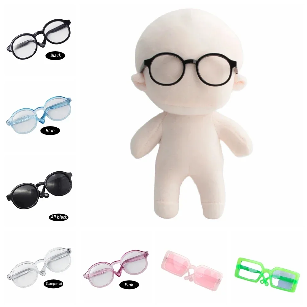 

Retro Plastic 20cm Plush Doll Glasses Miniature Triangle 9cm Sunglasses Rectangle Small Glasses Toys Doll Clothes Accessories