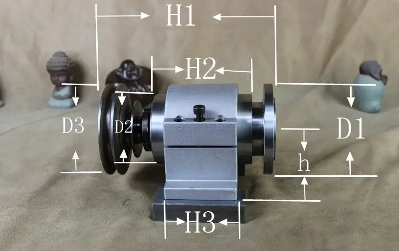 High Strength Lathe Headstock Assembly CNC Lathe Main Spindle Unit with Flange Plate Industrial Machine Tool Replacement Parts