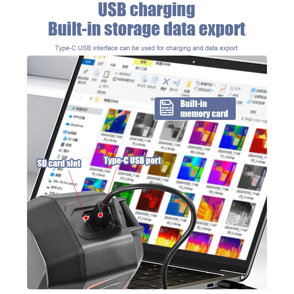 كاميرا تصوير حراري بالأشعة تحت الحمراء من VICTOR 31 TISR 240x240 معدل تحديث عالي تثبيت الصورة ستة أوضاع ألوان زائفة #5