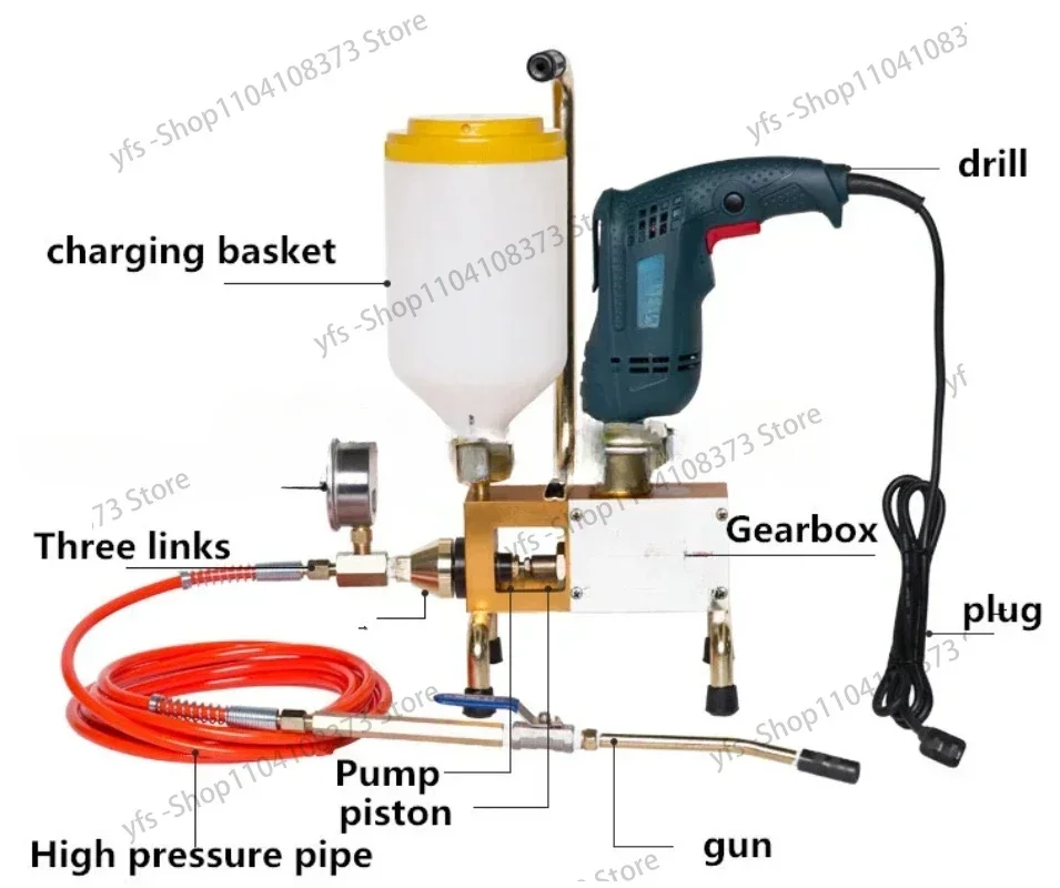 Grouting machine High pressure filling machine Polyurethane grouting machine Plug measuring machine Waterproof filling machine